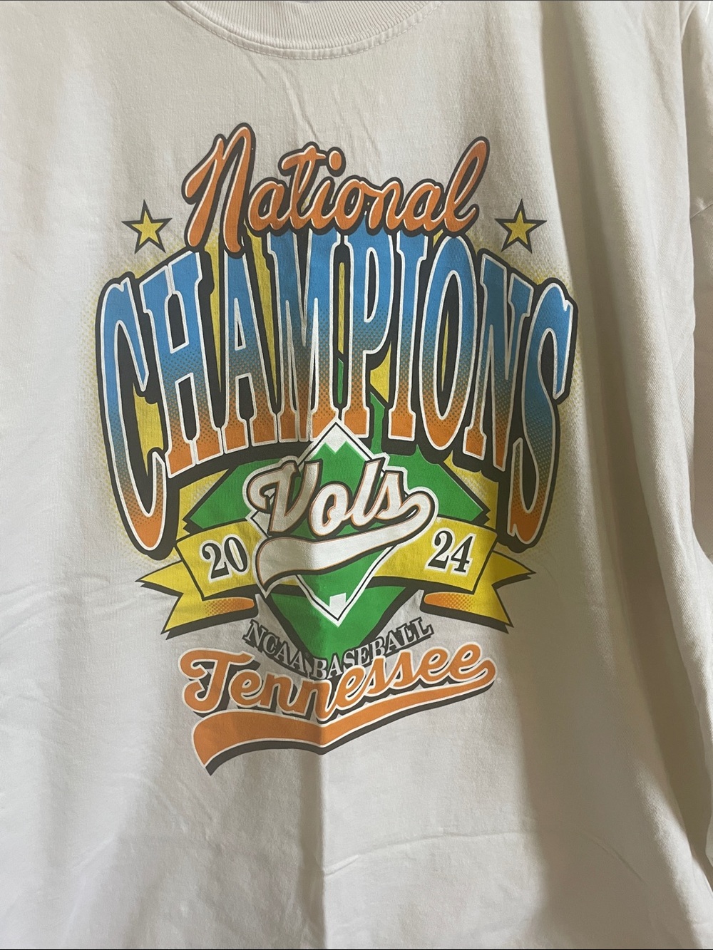 Tennessee Volunteers Baseball 2024 National Champions Shirt 2XL